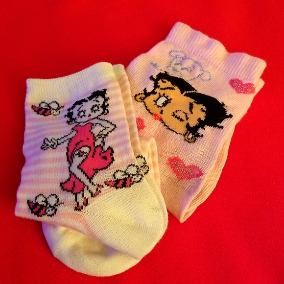 Betty Boop Accessories - Betty Boop Socks (2 pair)